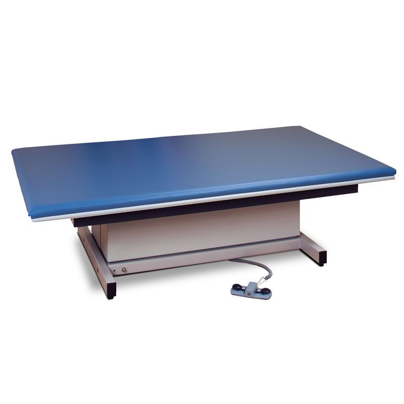 How is the base and upholstered top constructed in hi lo industries' Clinton 253 Mat Platform?