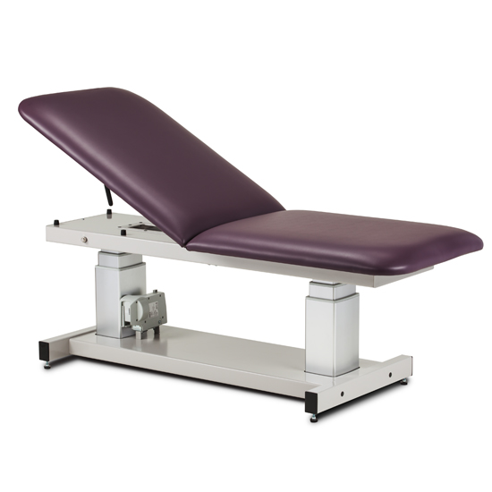 What are the capabilities of the ultrasound tables with power?