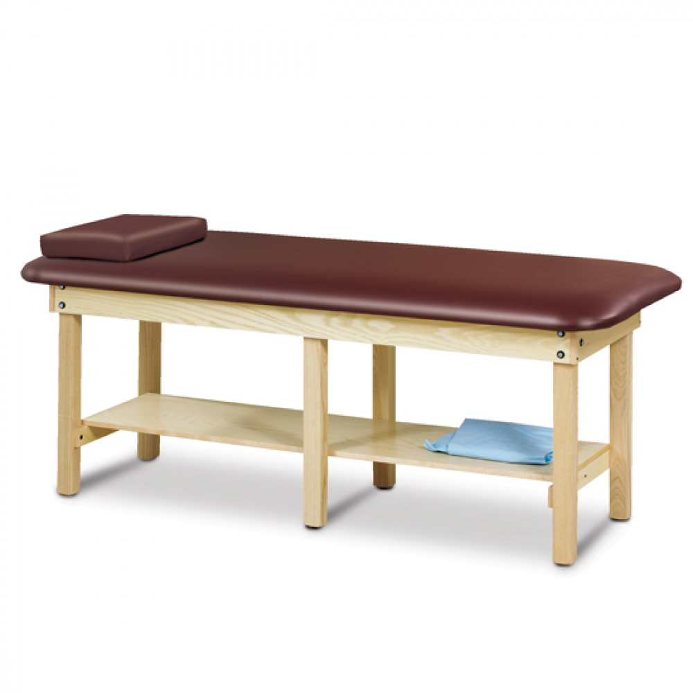 What is the thickness of the foam for Clinton 6190 Bariatric Treatment Table w/Shelf (Height 31")