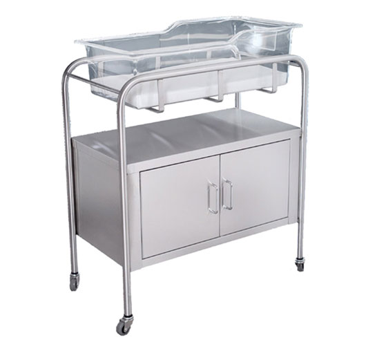 UMF SS8528 Stainless Steel Bassinet with Two Door Storage Questions & Answers