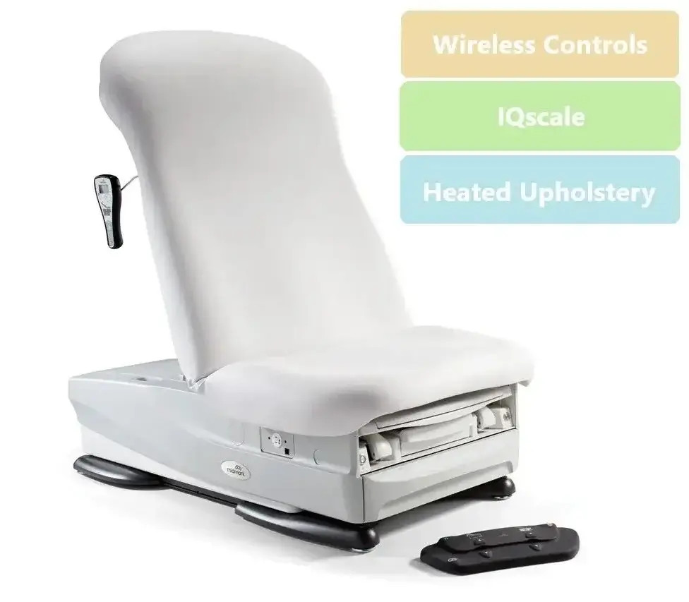 What role does the integrated IQscale play in the Midmark chair?