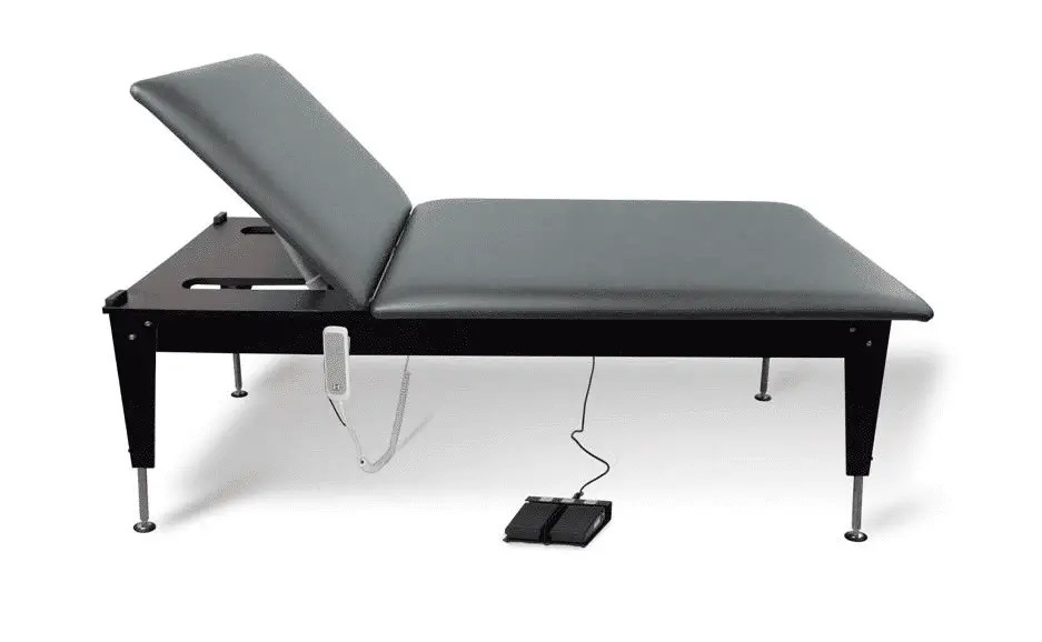 Hausmann 1428 Bariatric Electric Hi-Lo Mat Platform with Power Backrest Questions & Answers