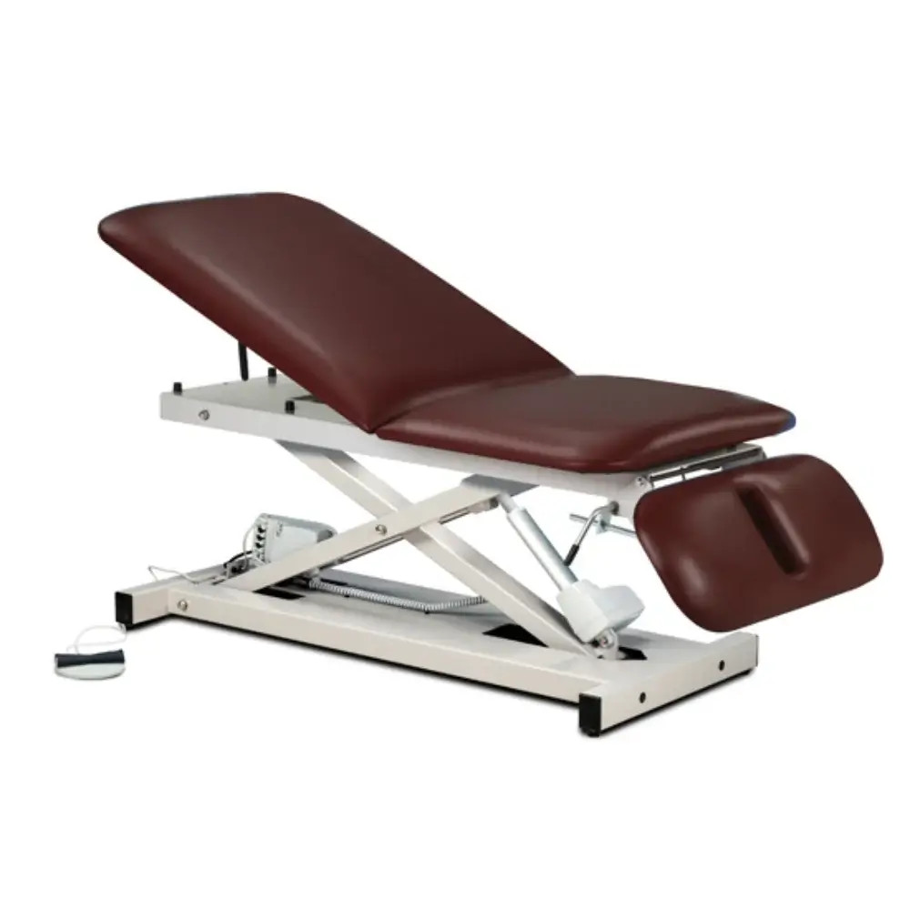 Can you list the technical specs of the Clinton 80399 Power XL Table with an adjustable backrest?