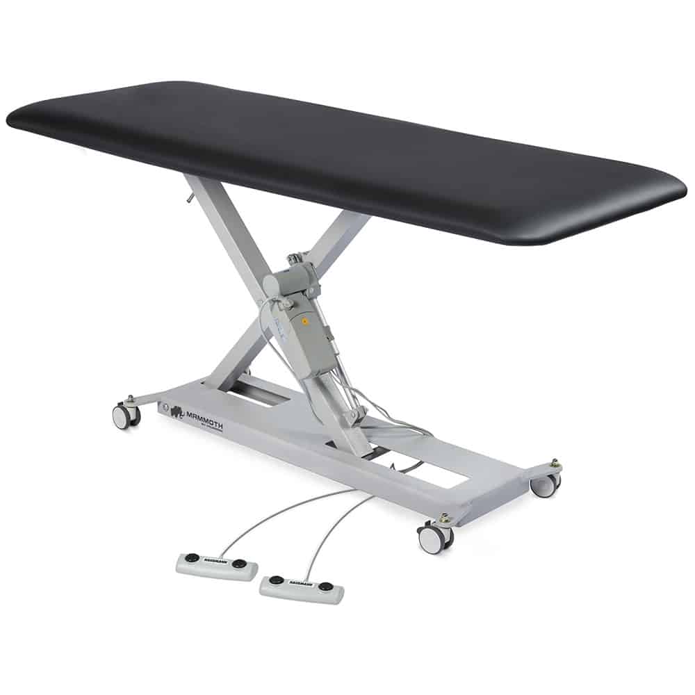 What are the technical specifications for the Hausmann 7701 Mammoth Examination Table?